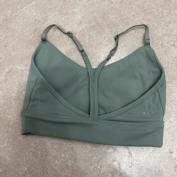 Ptula Women’s Seamless Bralette - Sage Green size small (pads removed) - Picture 2 of 3